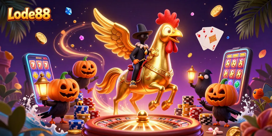 Immerse in Lode88's thrilling gaming atmosphere with dynamic characters and exciting casino elements.